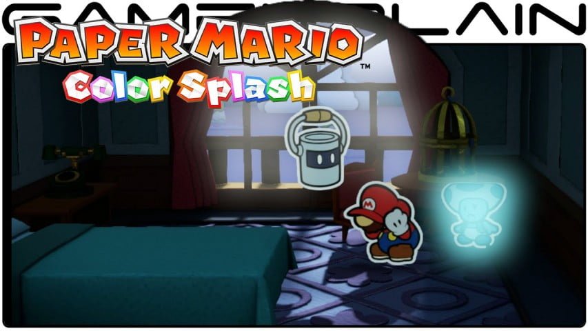 10 Minutes of Paper Mario Color Splash Gameplay