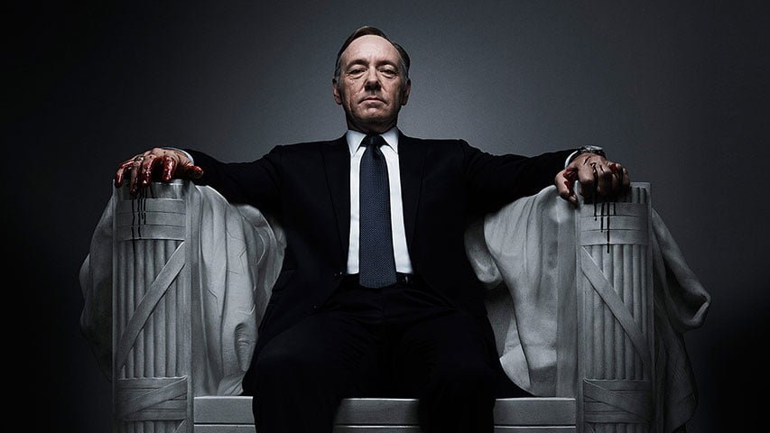 Kevin Spacey as Frank Underwood in House of Cards