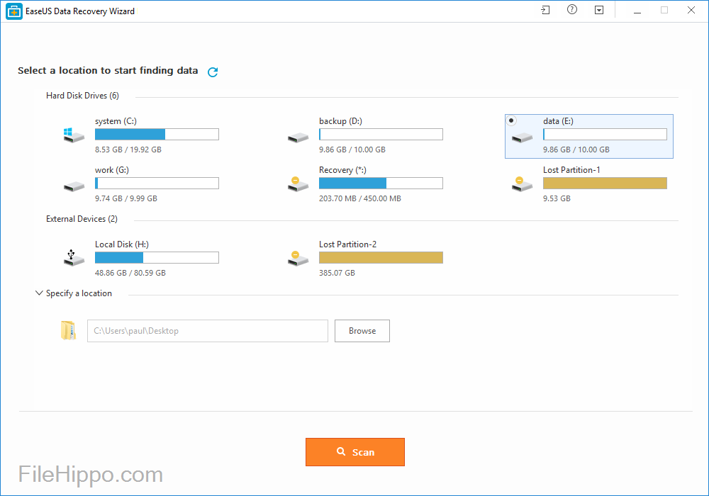 EaseUS Data Recovery Wizard Free