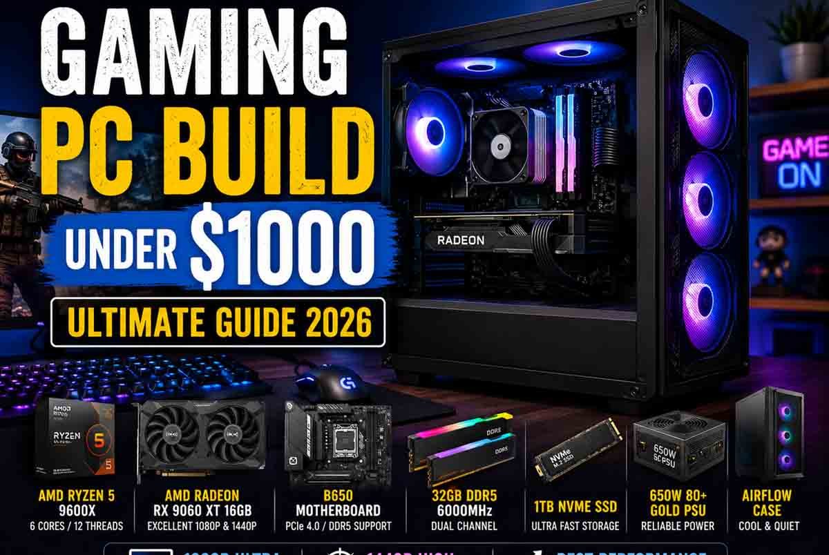 Gaming PC Build Under $1000 Ultimate Guide 2026